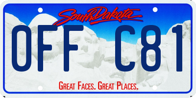 SD license plate 0FFC81