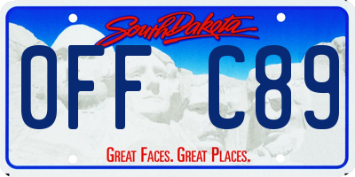 SD license plate 0FFC89