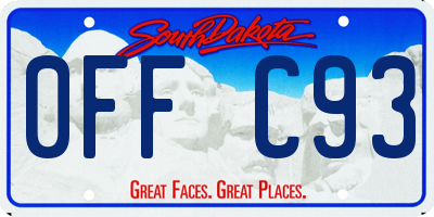 SD license plate 0FFC93