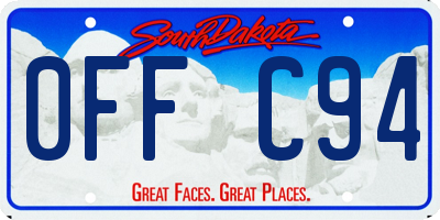 SD license plate 0FFC94