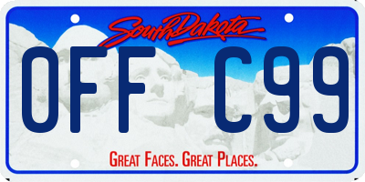 SD license plate 0FFC99