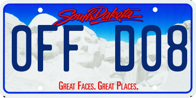SD license plate 0FFD08