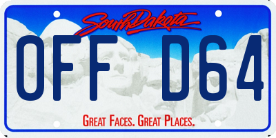 SD license plate 0FFD64
