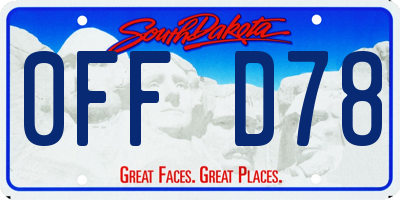 SD license plate 0FFD78