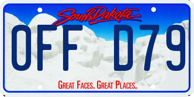 SD license plate 0FFD79