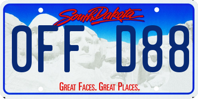 SD license plate 0FFD88