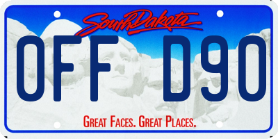 SD license plate 0FFD90