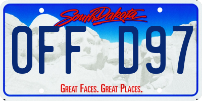 SD license plate 0FFD97