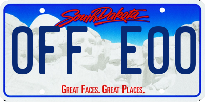 SD license plate 0FFE00