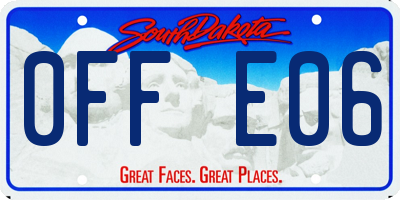 SD license plate 0FFE06