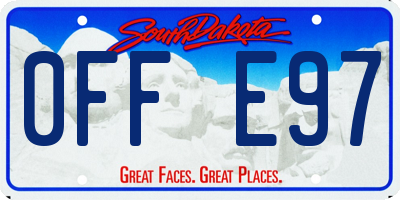 SD license plate 0FFE97