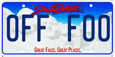 SD license plate 0FFF00
