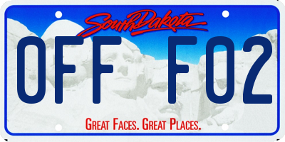 SD license plate 0FFF02