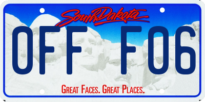 SD license plate 0FFF06