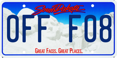 SD license plate 0FFF08
