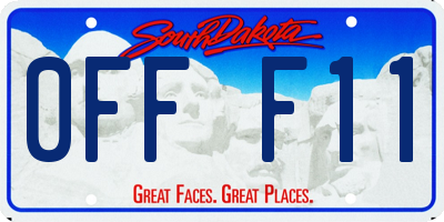 SD license plate 0FFF11