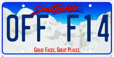 SD license plate 0FFF14