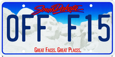 SD license plate 0FFF15