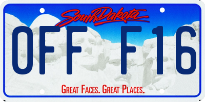 SD license plate 0FFF16