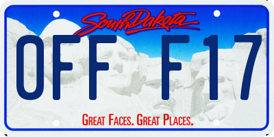 SD license plate 0FFF17