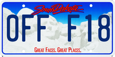 SD license plate 0FFF18