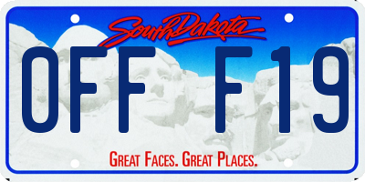 SD license plate 0FFF19