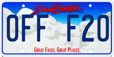 SD license plate 0FFF20