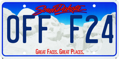 SD license plate 0FFF24