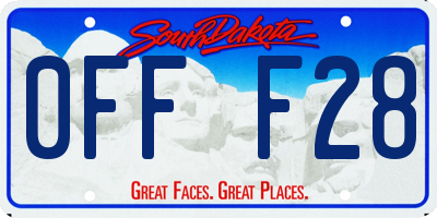 SD license plate 0FFF28