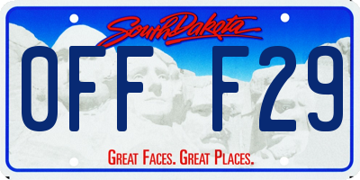 SD license plate 0FFF29