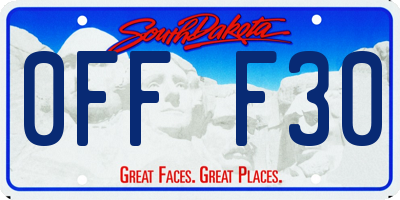SD license plate 0FFF30