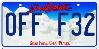 SD license plate 0FFF32