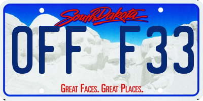 SD license plate 0FFF33