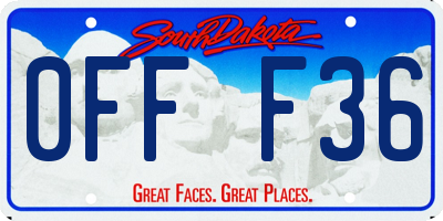 SD license plate 0FFF36