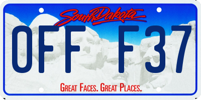 SD license plate 0FFF37