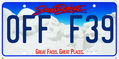 SD license plate 0FFF39