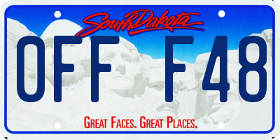 SD license plate 0FFF48