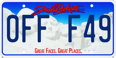 SD license plate 0FFF49
