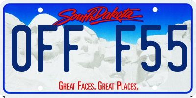 SD license plate 0FFF55