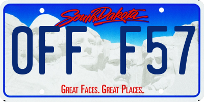 SD license plate 0FFF57