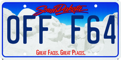 SD license plate 0FFF64