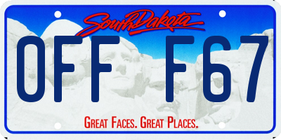 SD license plate 0FFF67