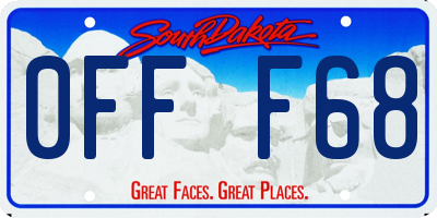 SD license plate 0FFF68