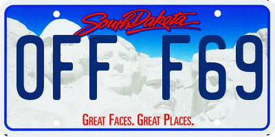 SD license plate 0FFF69