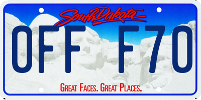 SD license plate 0FFF70