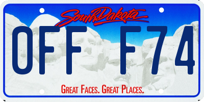 SD license plate 0FFF74