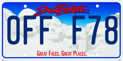 SD license plate 0FFF78