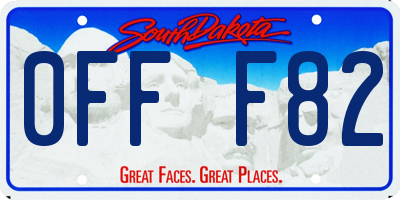 SD license plate 0FFF82