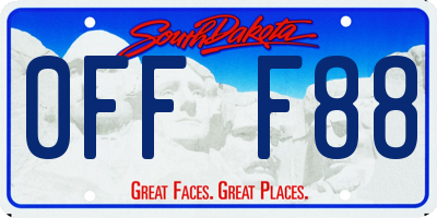 SD license plate 0FFF88