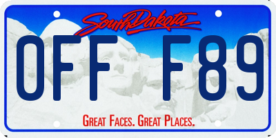 SD license plate 0FFF89
